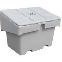 Salt Sand Container SOS, With Hasp, 42" x 29" x 30", 11 cu. Ft., Grey Fastek