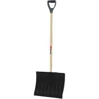 Nordic Snow Shovel, Polypropylene Blade, 17-3/4" Wide, D-Grip Handle Fastek