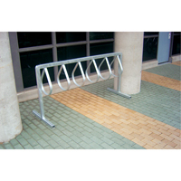 Style Bicycle Rack, Galvanized Steel, 12 Bike Capacity ND921 | Fastek
