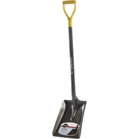 Alpine All-Purpose Square Point Shovel, Ashwood, Steel Blade, D-Grip Handle, 34-3/4" Long Fastek