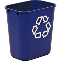 Recycling Container , Deskside, Plastic, 13-5/8 US Qt. NG274 | Fastek