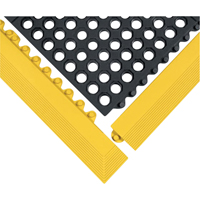 24/Seven&reg; Matting, Rubber, 3' W x 3' L, 5/8" Thick, Black Fastek