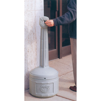 Smoker’s Cease-Fire<sup>®</sup> Cigarette Butt Receptacle, Free-Standing, Plastic, 4 US gal. Capacity, 38-1/2" Height NH832 | Fastek