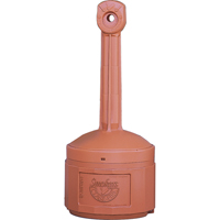 Smoker’s Cease-Fire<sup>®</sup> Cigarette Butt Receptacle, Free-Standing, Plastic, 4 US gal. Capacity, 38-1/2" Height NI587 | Fastek