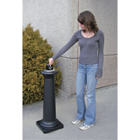 Groundskeeper Tuscan Cigarette Waste Collector, Free-Standing, Metal, 1 US gal. Capacity, 38-1/2" Height Fastek