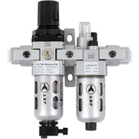 AFRLCM14 2-Piece Miniature Air Filter, Regulator & Lubricator, 1/4" NPT Fastek