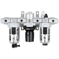 AFRLMI38 3-Piece Intermediate Air Filter, Regulator & Lubricator, 3/8" NPT Fastek