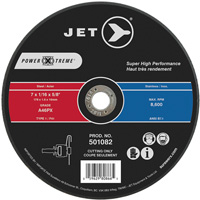 Meule &agrave; tronçonner POWER-XTREME, 7" x 1/16", Arbre de 5/8", Type 1, 8600 Tr/min Fastek