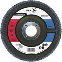 POWERBLEND Flap Disc, 5" x 7/8", Type 29, Z40 Grit, Zirconia Alumina Fastek
