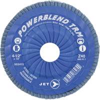 POWERBLEND TRM Trimmable Flap Disc, 5" x 7/8", Type 29, Z60 Grit, Zirconia Alumina Fastek