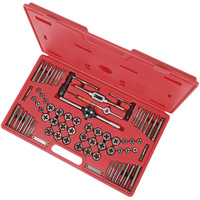 Premium SAE/Metric Alloy Tap & Die Set, 76 Pieces Fastek