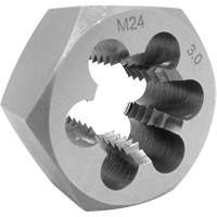 SAE Hex Die, 1" Dia., 6 mm Thread, Alloy Steel Fastek