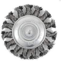 Brosse radiale &agrave; fils nou&eacute;s torsad&eacute;s mont&eacute; sur mandrin EKR275-20, 3", Fils ,02", Tige 1/4" Fastek