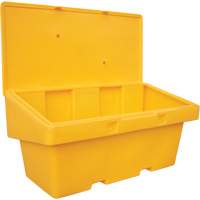 Salt Sand Container SOS, With Hasp, 72" x 36" x 36", 36 cu. Ft., Yellow Fastek