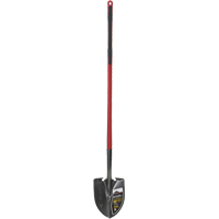 Pro™ Round Point Shovel, Tempered Steel Blade, Fibreglass, Straight Handle NJ247 | Fastek