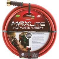 Hot Water Hose, Rubber, 5/8" dia. x 50' L Fastek