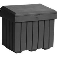 Economy Salt Sand Storage Container, 32" x 23" x 27-1/2", 10 cu. Ft., Grey Fastek