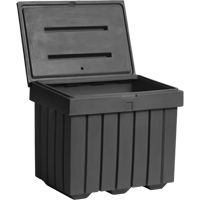 Economy Salt Sand Storage Container, 32" x 23" x 27-1/2", 10 cu. Ft., Grey Fastek