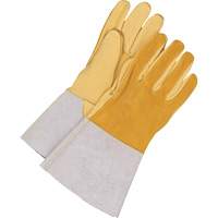 Welder Gloves, Grain Deerskin, Size Large Fastek