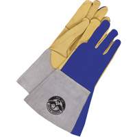 MIG & TIG Welding Gloves, Grain Deerskin, Size Large Fastek