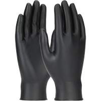 Gants jetables ambidextres Grippaz Skins, Grand, Nitrile, 6 mils, Sans poudre, Noir Fastek