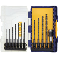 Jobber Length Drill Bit Set, 12 Pieces, High Speed Steel Fastek