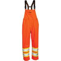 Journeyman&reg; 300D Bib Pants, Polyester, Large, High Visibility Orange Fastek