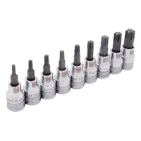 Jeu de douilles standards, Torx, Prise 3/8", 9 mrcx Fastek