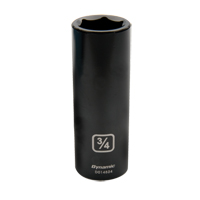 SAE Socket, Impact, 3/8", 1/2" Drive, 6 Points, Deep Fastek