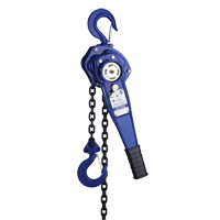 Lever Hoist, 3' Lift, 500 lbs. (0.25 tons) Capacity, Not Included Chain NJI182 | Fastek
