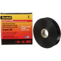 Scotch&reg; Super 88 Professional-Grade  Electrical Tape, 19 mm (3/4") W x 32.9 m (108') L, 8.5 mils, Black Fastek