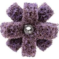 Croix de lustrage BF-XB Scotch-Brite, 1-1/2" dia., Grain Moyen, Oxyde d'aluminium Fastek