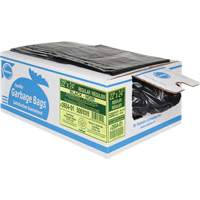 2600 Series Industrial Garbage Bags, Regular, 24" W x 22" L, Black Fastek