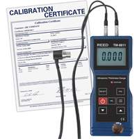 Thickness Gauge with ISO Certificate, Digital Display, Ultrasound, 0.05" to 7.9" (1.5 mm to 200 mm) Range Fastek
