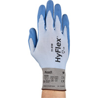 Gants Hy-Flex 11-518, Taille Petit/7, Calibre 18, Rev&ecirc;tement Polyur&eacute;thane, Enveloppe en Dyneema, ASTM ANSI niveau A2/EN 388 niveau B Fastek
