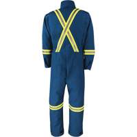 Dupont Nomex&reg; IIIA Deluxe Coveralls, Size 4X-Large, Royal Blue, 6 cal/cm² Fastek