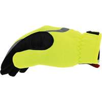 FastFit&reg; High-Visibility Work Gloves, Synthetic Palm, Size Medium/9 Fastek