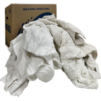 Wiper Rags Box, Terrycloth, White, 10 lbs. Fastek