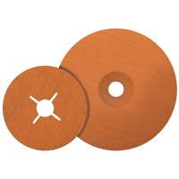 Coolcut XX Sanding Disc, Aluminum Oxide/Ceramic, 24, 4-1/2" Dia x 7/8" Arbor Fastek