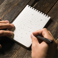 Pocket Top-Spiral Notebook, Soft Cover, Yellow, 100 Pages, 4" W x 6" L Fastek