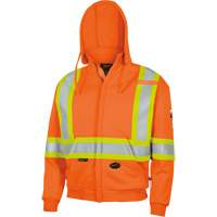 338SF Capuche &agrave; fermeture &eacute;clair ignifug&eacute;e, Hommes, T-Grand, Orange haute visibilit&eacute;, 22 cal/cm² Fastek