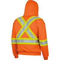 338SF Capuche &agrave; fermeture &eacute;clair ignifug&eacute;e, Hommes, T-Grand, Orange haute visibilit&eacute;, 22 cal/cm² Fastek