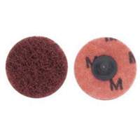 Quick-Change Buffing Disc, 2" Dia., Medium Grit, Aluminum Oxide Fastek