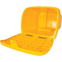 Salt & Sand Storage Bins, With Hasp, 21" x 27" x 26", 4.24 cu. ft., Yellow Fastek