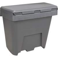 Salt & Sand Storage Bins, With Hasp, 21" x 27" x 26", 4.24 cu. ft., Grey Fastek
