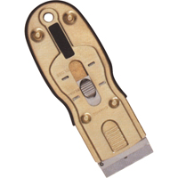 Grattoirs &agrave; lame de rasoir ergonomique, Lame Acier au carbone, Largeur 1-1/2", Manche Caoutchouc Fastek