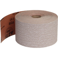 Abrasive No-Fil PSA Paper Roll, Aluminum Oxide, 2-3/4" W x 135' L, 220 Grit Fastek