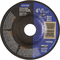 Depressed Centre Metal Grinding Wheels, 4-1/2" x 1/4", 7/8" Arbor, Aluminum Oxide, Type 27 Fastek
