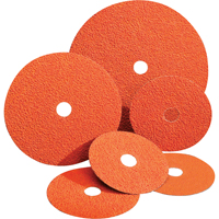 Blaze&reg; Fiber Discs, Ceramic Alumina, 24, 4-1/2" Dia x 7/8" Arbor Fastek