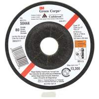 Green Corps Flexible Grinding Wheel, 4-1/2" x 1/8", 7/8" Arbor, Ceramic, Type 27 Fastek